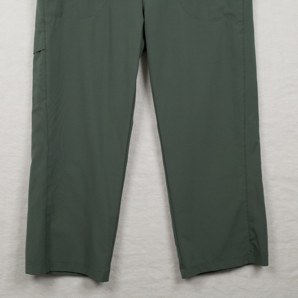PATAGONIA All Out Capris Stretch Hiking Cargo Crop Pants Gorpcore Green Sz 6 - Picture 3 of 7